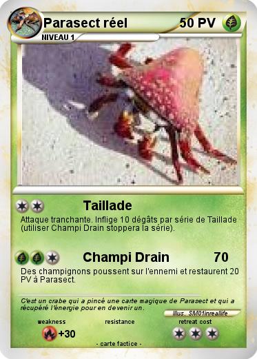 Pokemon Parasect réel