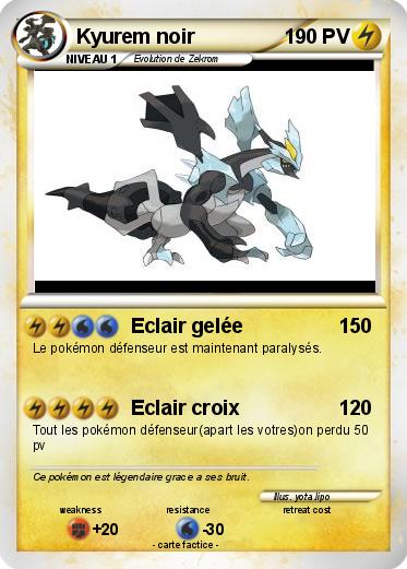 Pokemon Kyurem noir