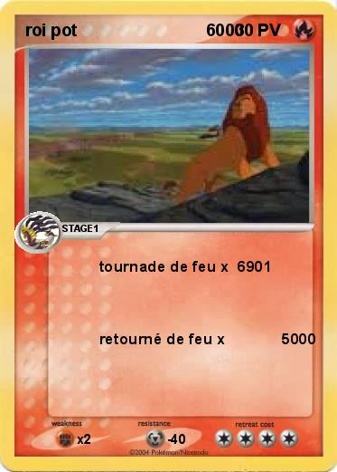 Pokemon roi pot                            6000                        