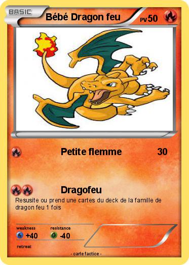 Pokemon Bébé Dragon feu