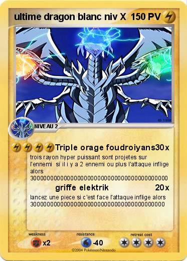Pokemon ultime dragon blanc niv X