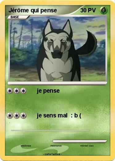 Pokemon Jérôme qui pense