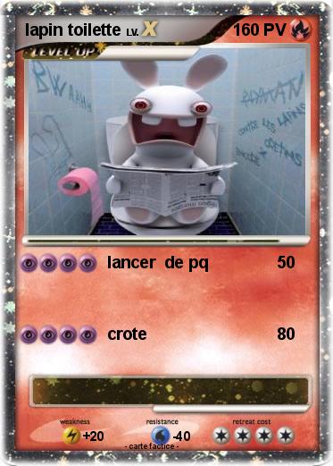 Pokemon lapin toilette