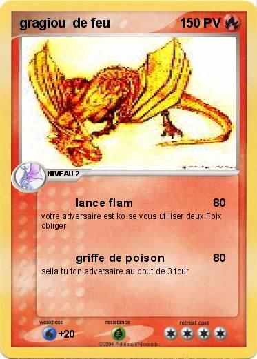Pokemon gragiou  de feu