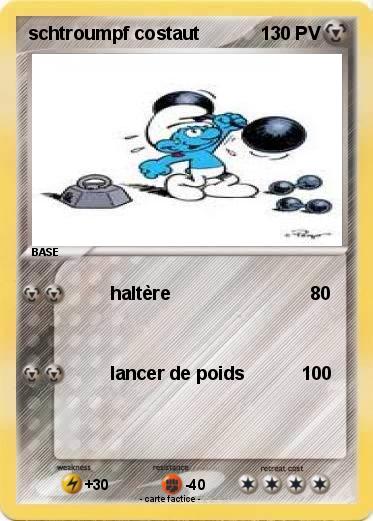 Pokemon schtroumpf costaut