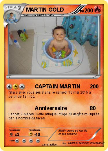Pokemon MARTIN GOLD