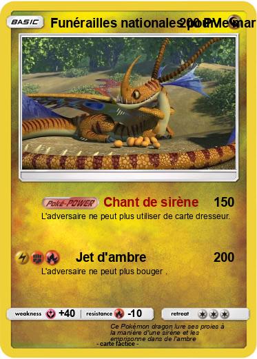 Pokemon Funérailles nationales pour le mariage de la sagesse et de la musique