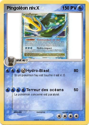 Pokemon Pingoléon niv.X