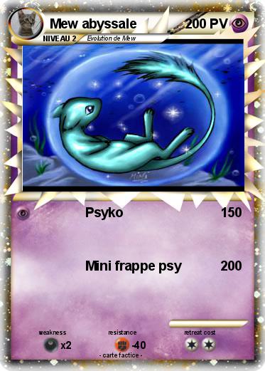Pokemon Mew abyssale