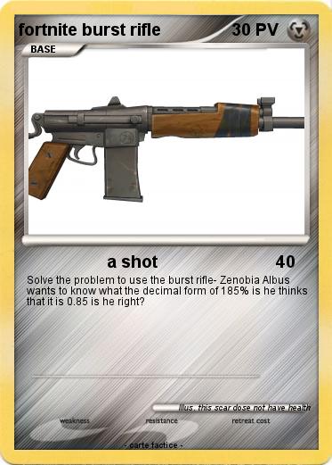 Pokemon fortnite burst rifle