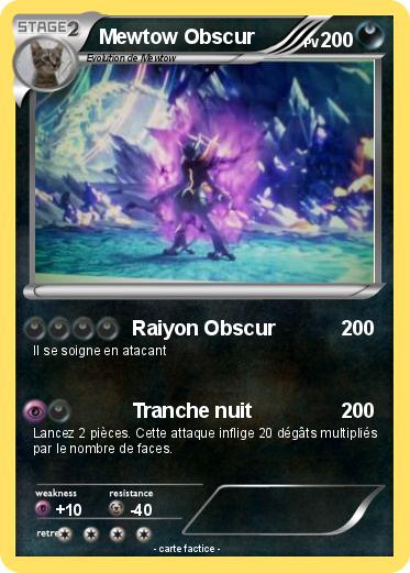 Pokemon Mewtow Obscur