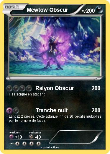 Pokemon Mewtow Obscur