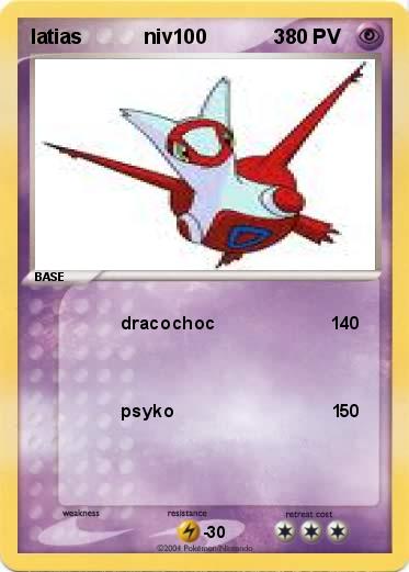 Pokemon latias           niv100            3