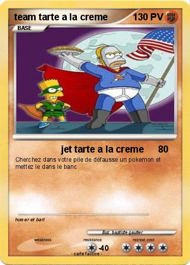 Pokemon team tarte a la creme
