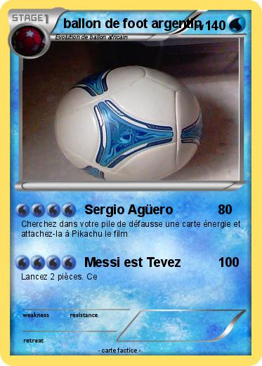 Pokemon ballon de foot argentin