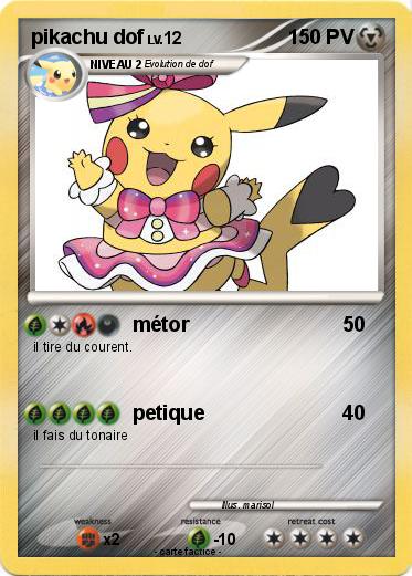 Pokemon pikachu dof
