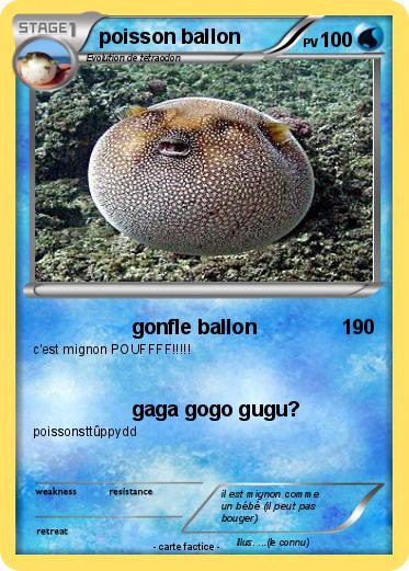 Pokemon poisson ballon