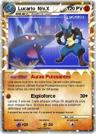 Pokemon Lucario  Niv.X