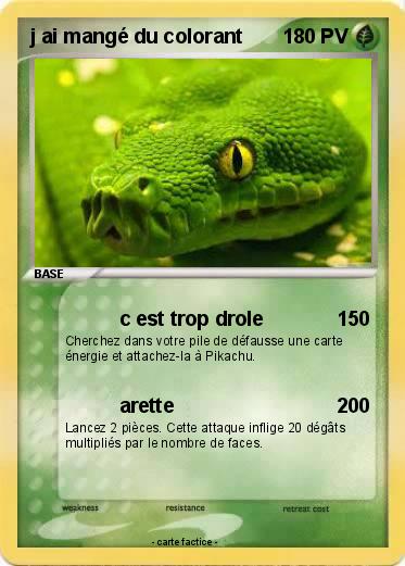 Pokemon j ai mangé du colorant