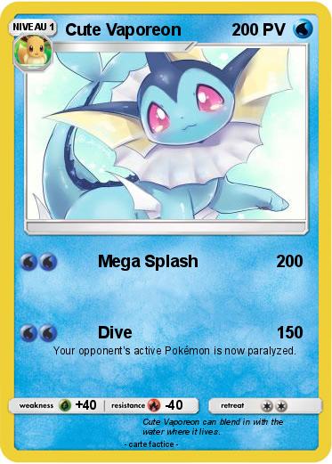 Pokemon Cute Vaporeon