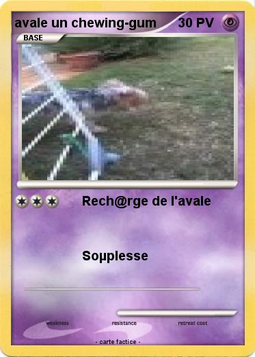 Pokemon avale un chewing-gum