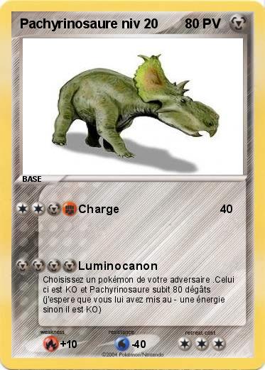 Pokemon Pachyrinosaure niv 20