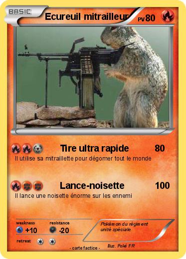 Pokemon Ecureuil mitrailleur