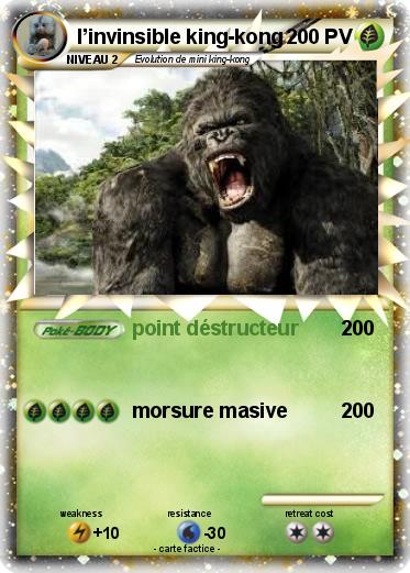 Pokemon l’invinsible king-kong