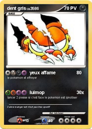 Pokemon dent gris