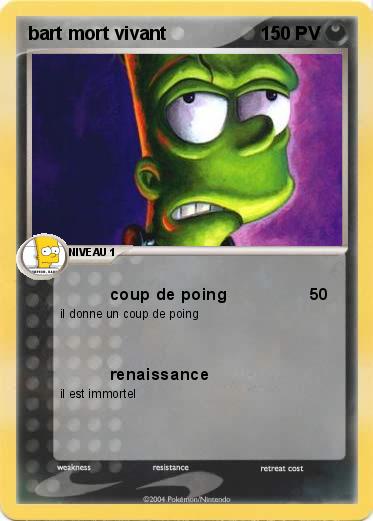 Pokemon bart mort vivant