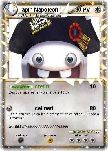 Pokemon lapin Napoleon
