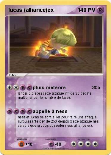 Pokemon lucas (alliance)ex