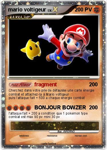 Pokemon mario voltigeur