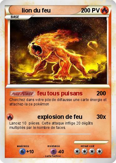 Pokemon lion du feu