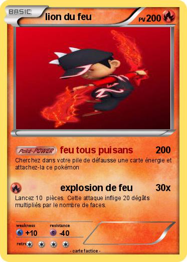 Pokemon lion du feu