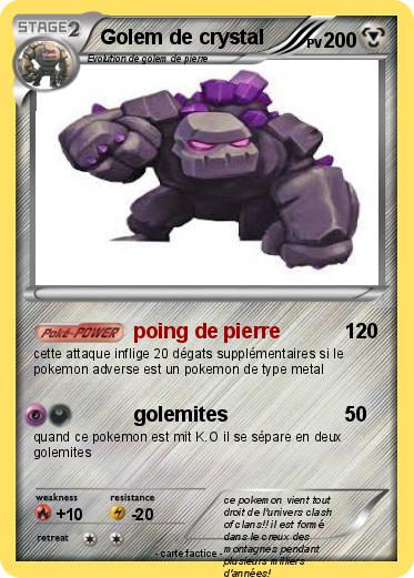 Pokemon Golem de crystal