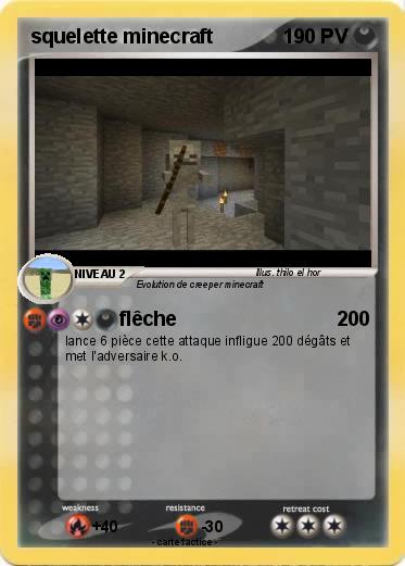 Pokemon squelette minecraft