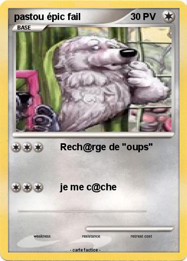 Pokemon pastou épic fail