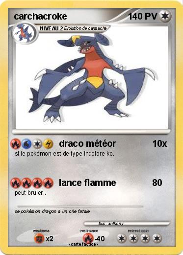 Pokemon carchacroke