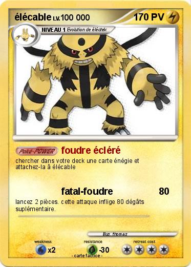 Pokemon élécable