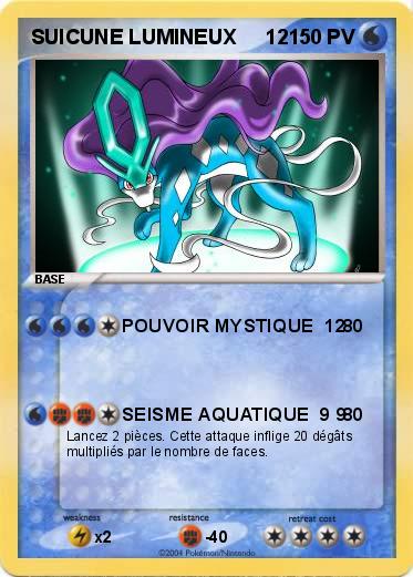 Pokemon SUICUNE LUMINEUX     12 