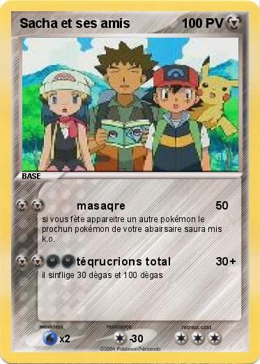 Pokemon Sacha et ses amis