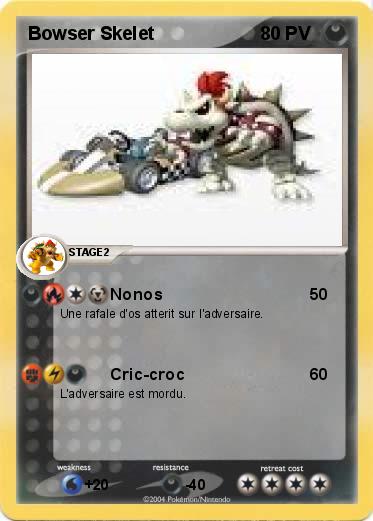 Pokemon Bowser Skelet