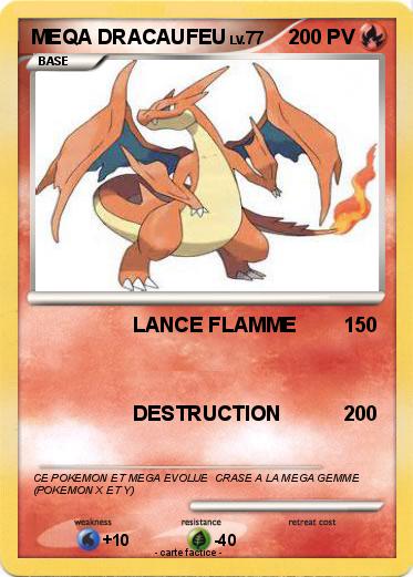 Pokemon MEQA DRACAUFEU