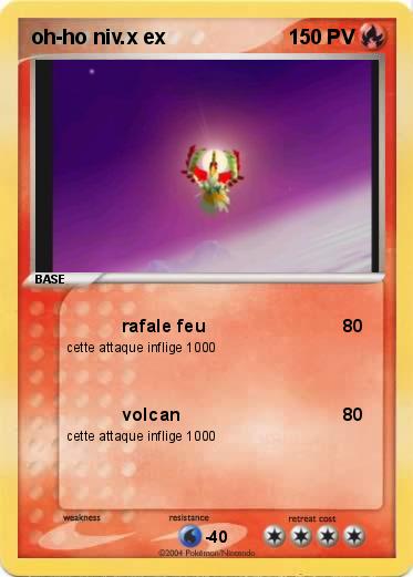 Pokemon oh-ho niv.x ex
