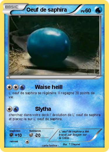 Pokemon Oeuf de saphira
