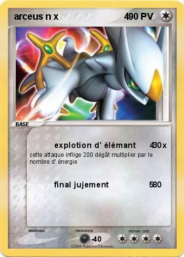Pokemon arceus n x                          4