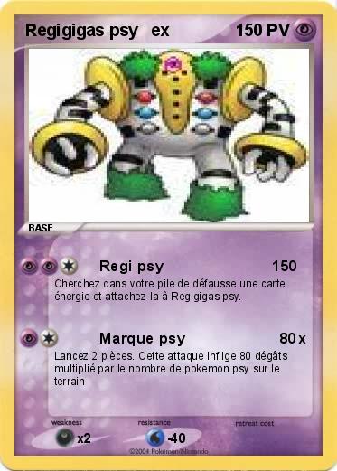 Pokemon Regigigas psy   ex