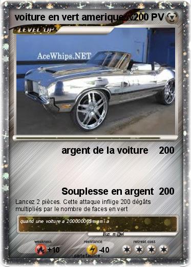 Pokemon voiture en vert amerique