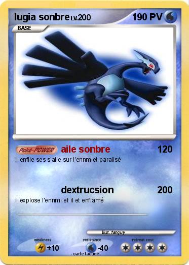 Pokemon lugia sonbre